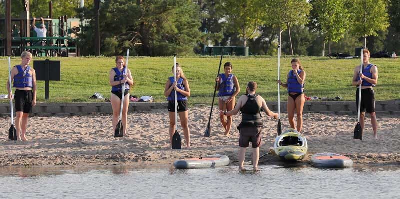 UNK paddleboarding